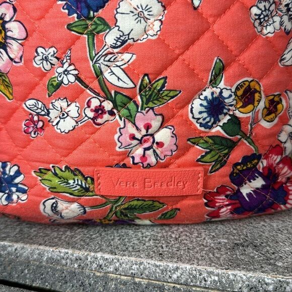 Vera Bradley Carson Mini Hobo Crossbody Shoulder Bag in Retired Coral Floral - Picture 4 of 10